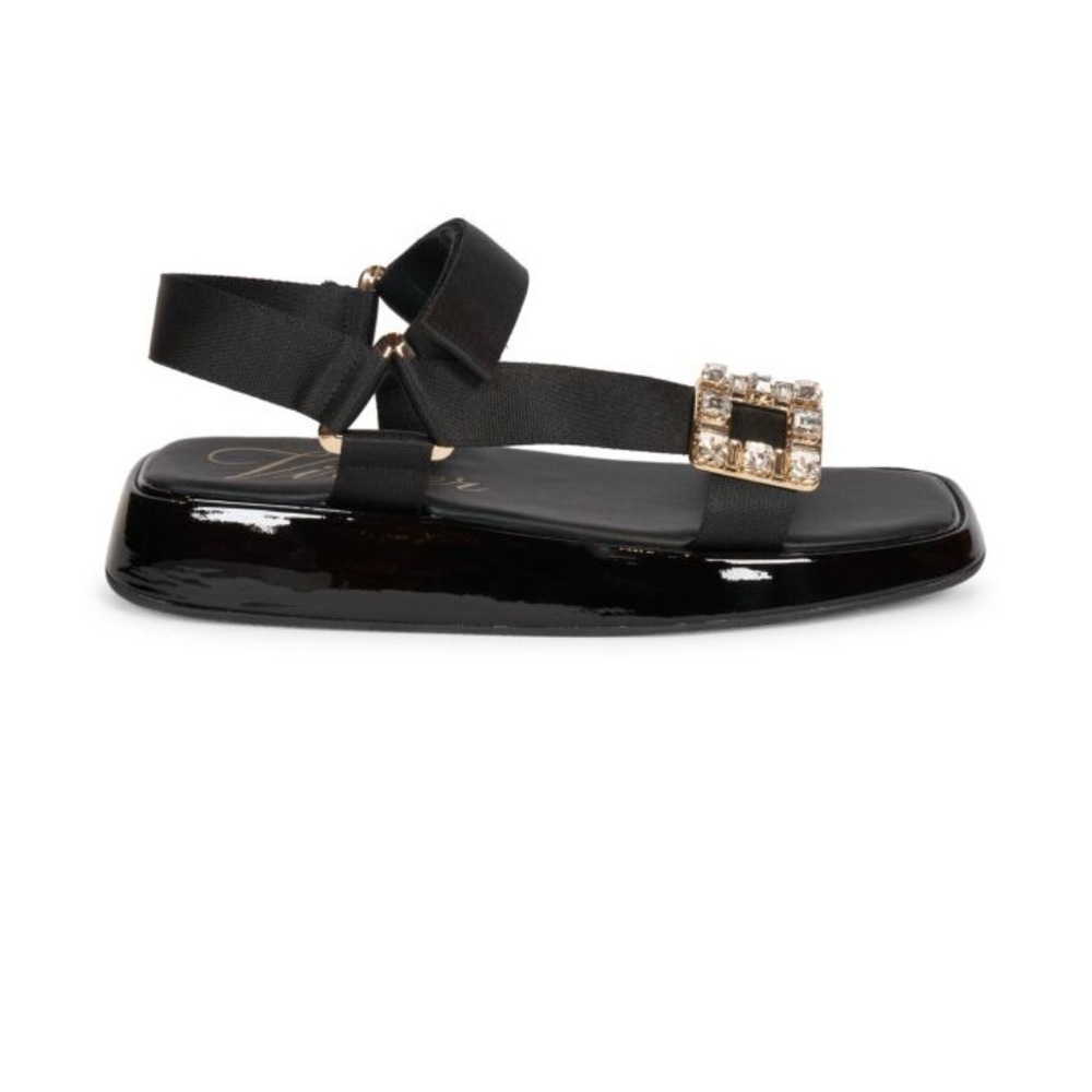 ROGER VIVIER Vivier Slide Trekky Buckle Sandals 38